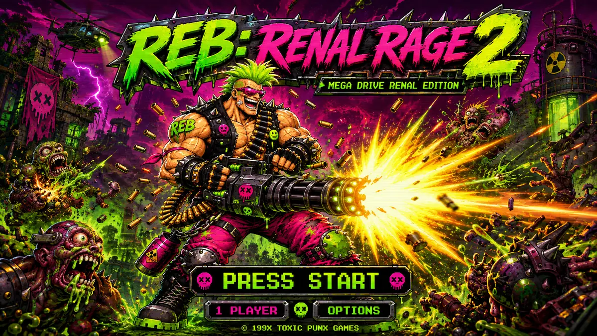 REB Renal Revenge arcade art
