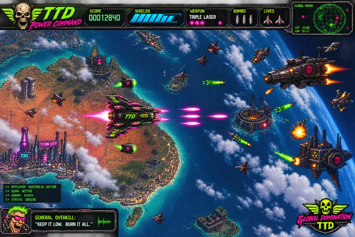 Power Command arcade art